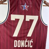 2024 ALL-STAR DONCIC #77 Red NBA Jerseys