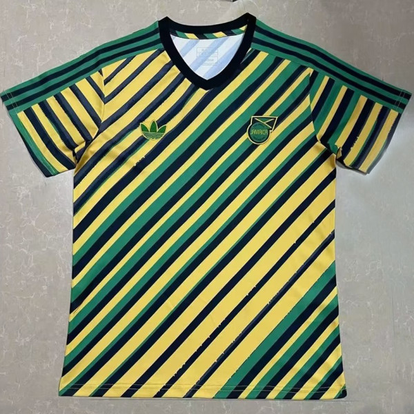 2024 JAMAICA  ORIGINALS Green Yellow Training Jersey