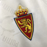 1995 Zaragoza Home White Retro Soccer Jersey
