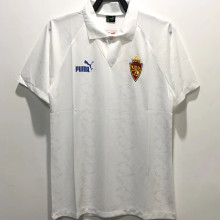 1995 Zaragoza Home White Retro Soccer Jersey