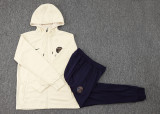 2024 PSG Off White Hoody Zipper Jacket Tracksuit