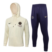 2024 PSG Off White Hoody Zipper Jacket Tracksuit