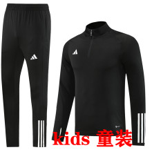 2024 AD~ Black Kids Sweater Tracksuit