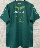 2024 ALONSO #14 Aston Martin F1 Green Team T-Shirt  (圆领 阿斯顿马丁)