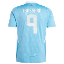 TROSSARD #9 Belgium 1:1 Quality Away Fans Soccer Jersey 2024/25 ★★