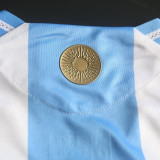 2024/25 Argentina Home Player Version Soccer Jersey  (Have FlFA World Champion 2022 有胸前章)