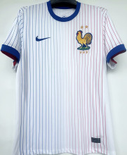 2024/25 France 1:1 Quality Away White Fans Soccer Jersey
