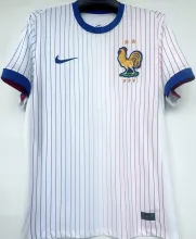 2024/25 France 1:1 Quality Away White Fans Soccer Jersey