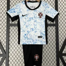 2024/25 Portugal Away White Kids Jersey
