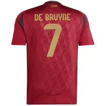 DE BRUYNE #7 Belgium 1:1 Quality Home Fans Jersey 2024/25 ★★