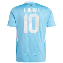 LUKAKU #10 Belgium 1:1 Quality Away Fans Soccer Jersey 2024/25 ★★