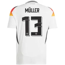 MÜLLER #13 Germany 1:1 Quality Home White Fans Soccer Jersey 2024/25 ★★