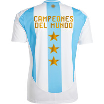 CAMPEONES DEL MUNDO 3 Argentina 1:1 Quality Home Fans Jersey 2024/25 (Have FlFA World Champion 2022 有胸前章) ★★