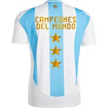 CAMPEONES DEL MUNDO 3 Argentina 1:1 Quality Home Fans Jersey 2024/25 (Have FlFA World Champion 2022 有胸前章) ★★