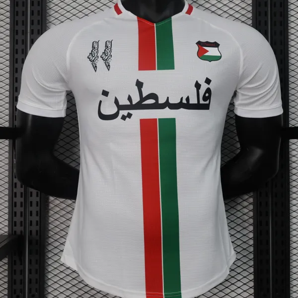 2024 FC Palestine White Player Version Soccer Jersey