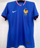 2024//25 France Home Blue Player Version Soccer Jersey
