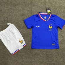 2024/25 France Home Blue Kids Soccer Jersey