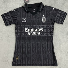 2023/24 AC Milan x PUMA x Pleasures 4Th Black Women Soccer Jersey 女
