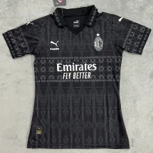 2023/24 AC Milan x PUMA x Pleasures 4Th Black Women Soccer Jersey 女