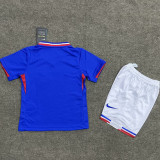 2024/25 France Home Blue Kids Soccer Jersey