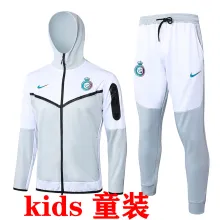 2024/25 Al Nassr  White Kids Hoody Zipper Jacket Tracksuit
