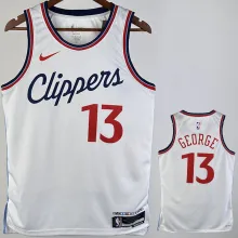 2024/25 Clippers GEORGE #13 White NBA Jerseys
