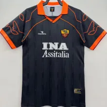 1999/2000 Roma Away Black Retro Soccer Jersey