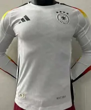 2024/25 Germany Home White Player Version Long Sleeve Jersey