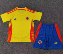 2024/25 Colombia Home Yellow Kids Soccer Jersey