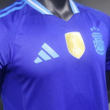 2024/25 Argentina Away Blue Player Version Jersey (Have FlFA World Champion 2022 有胸前章)