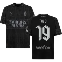 THEO #19 AC Milan x PUMA x Pleasures 4Th Black Fans Jersey 2023/24 欧冠体 ★★