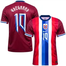 ØDEGAARD #10 Norway Hoem Red Fans Soccer Jersey 2024/25 ★★