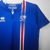 2016/17 Iceland Home Blue Retro Retro Jersey