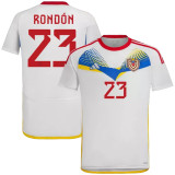 2024/25 Venezuela Away White Fans Soccer Jersey
