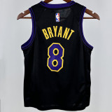 2024/25 Lakers BRYANT #8 Black Kids City Edition NBA Jersey