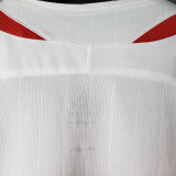 2006 France Away White Retro Long Sleeve Soccer Jersey