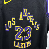2024/25 Lakers JAMES #23 Black Kids City Edition NBA Jersey