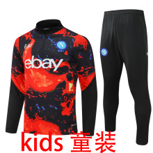 2024/25 Napoli  Red Black Kids Sweater Tracksuit