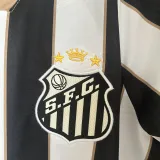 2024/25 Santos 1:1 Quality Away White Black Fans Jersey