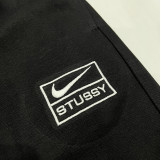 2024/25 Nk~ Black Pure Cotton Sports Trousers Zipper style