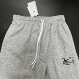 2024/25 Nk~ Grey Pure Cotton Sports Trousers Zipper style