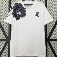 2024/25 RM Y-3 White Fans Soccer Jersey 无广告硅胶版
