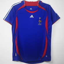 2006 France Home Blue Retro Soccer Jersey