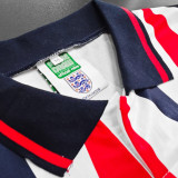 1992 England Home White Retro Soccer Jersey