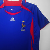 2006 France Home Blue Retro Soccer Jersey