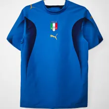 2006 Italy Home Blue Retro Soccer Jersey