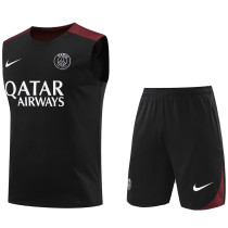 2024/25 PSG Black Vest Training Jersey(A Set)
