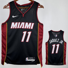 2024/25 Miami Heat JAQUEZ JR. #11 Black NBA Jerseys