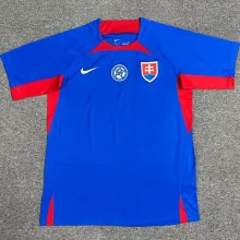 2024/25 Slovakia Home Blue Fans Soccer Jersey 斯洛伐克