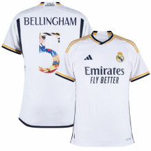 BELLINGHAM #5 RM 1:1 Quality Home Fans Jersey 2023/24 彩色字体 ★★